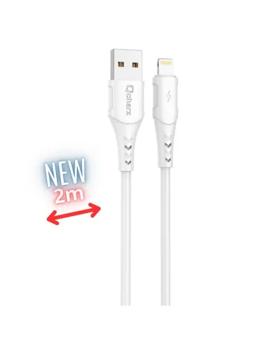 Cable qchar athens lightning a usb tipo a - 2m - pvc blanco