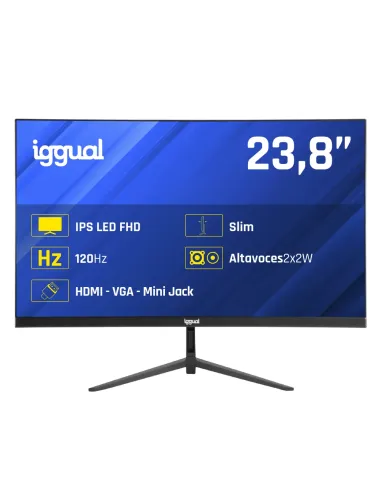 iggual Monitor 24" 1ms FHD 120Hz VGA HDMI DP MM