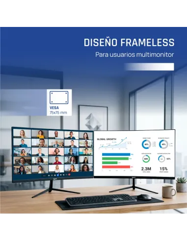 iggual Monitor 24" 1ms FHD 120Hz VGA HDMI DP MM