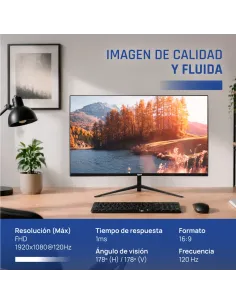 iggual Monitor 27" 1ms FHD 120Hz VGA HDMI DP MM 2