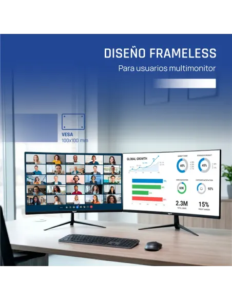 iggual Monitor 27" 1ms FHD 120Hz VGA HDMI DP MM