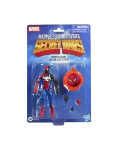 Figura hasbro marvel legends series secret wars spider - man (alien costume)