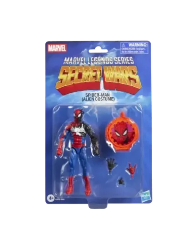 Figura hasbro marvel legends series secret wars spider - man (alien costume)