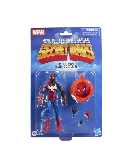 Figura hasbro marvel legends series secret wars spider - man (alien costume)