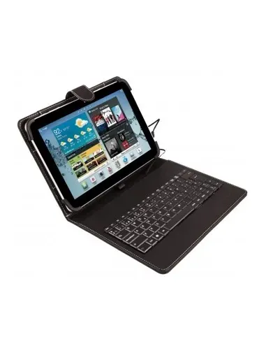 SilverHT Funda Universal con Teclado Micro USB para tablets de 9" a 10.1"