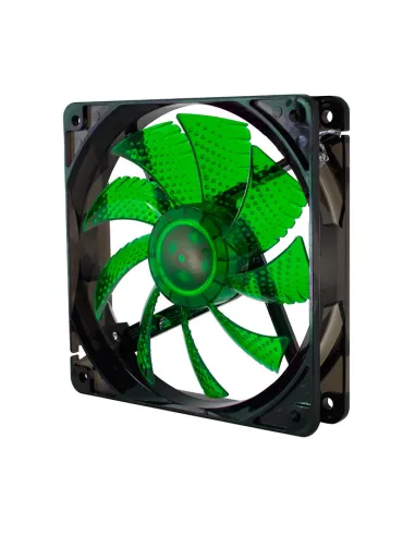 Ventilador caja nox cool fan led 120mm negro led verde