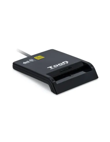 TooQ Lector de Tarjetas Inteligentes DNIe SIM USB-C, Negro