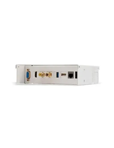 Nanocable Caja de conexiones multimedia de pared VGA+HDMI+JACK3.5+RCA+2xUSB+2xRJ45, Blanco