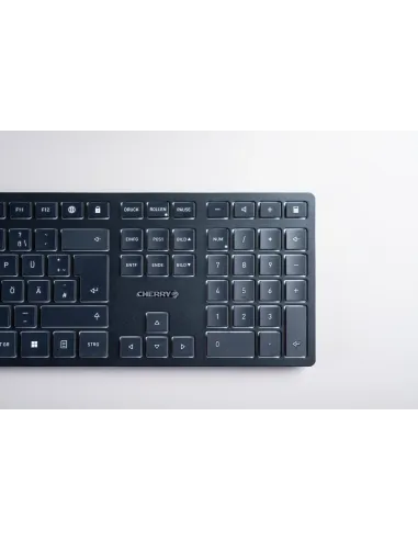 CHERRY KW 9100 SLIM teclado Universal RF Wireless + Bluetooth QWERTY Español Negro