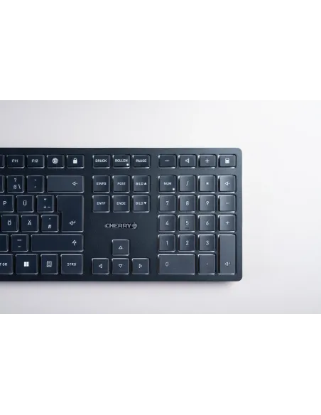 CHERRY KW 9100 SLIM teclado Universal RF Wireless + Bluetooth QWERTY Español Negro