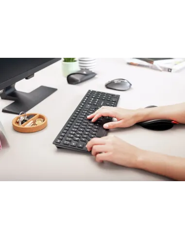 CHERRY KW 9100 SLIM teclado Universal RF Wireless + Bluetooth QWERTY Español Negro