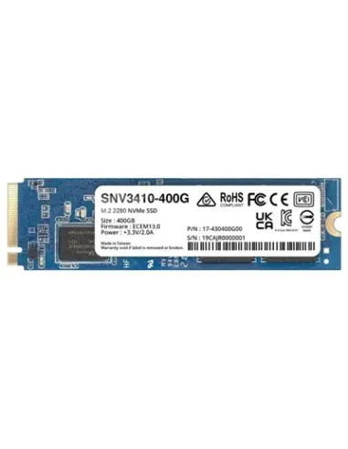 Disco duro interno ssd synology snv3410 - 400g 400gb m.2 nvme pci express 3.0