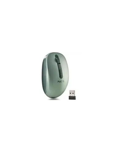 Ratón Ergonómico Inalámbrico NGS Fog Dual FOGDUALGREEN Silencioso/ Hasta 1600 DPI/ Verde