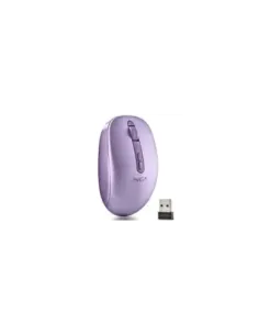 Ratón Ergonómico Inalámbrico NGS Fog Dual FOGDUALPURPLE Silencioso/ Hasta 1600 DPI/ Púrpura