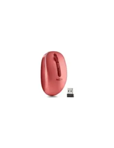 Ratón Ergonómico Inalámbrico NGS Fog Dual FOGDUALRED Silencioso/ Hasta 1600 DPI/ Rojo