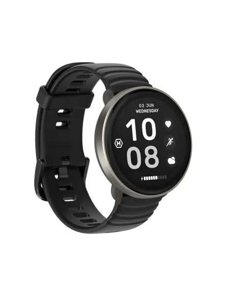 Smartwatch hammer ventus black + correa blanca