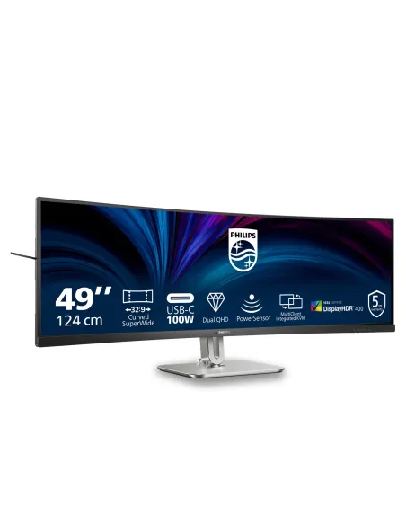 Philips 5000 series 49B2U5900C 00 pantalla para PC 124 cm (48.8") 5120 x 1440 Pixeles Dual QHD LCD Negro