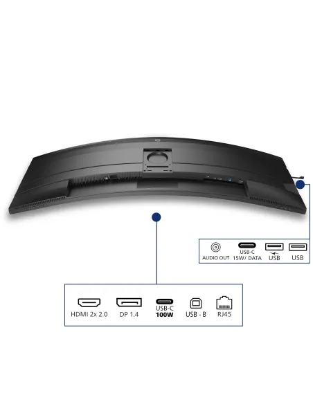 Philips 5000 series 49B2U5900C 00 pantalla para PC 124 cm (48.8") 5120 x 1440 Pixeles Dual QHD LCD Negro