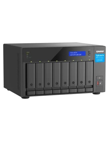 QNAP TVS-H874T-I7-32G servidor de almacenamiento NAS Torre Intel® Core™ i7 32 GB DDR4 0 TB QNAP QTS Negro