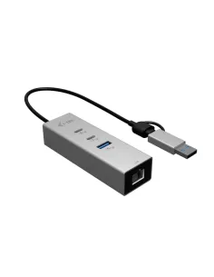 i-tec USB-C USB-A Metal HUB 3 (2x USB-C, 1x USB-A) Port + 2.5GLAN