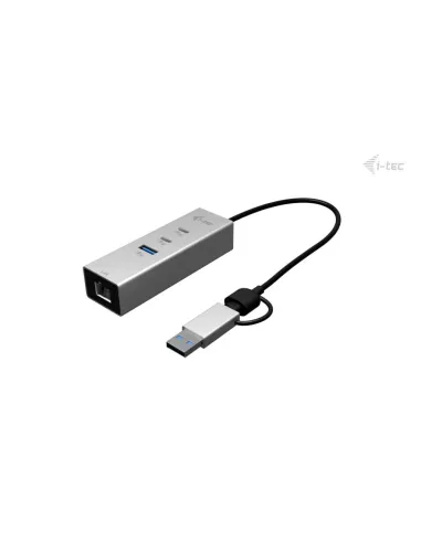 i-tec USB-C USB-A Metal HUB 3 (2x USB-C, 1x USB-A) Port + 2.5GLAN