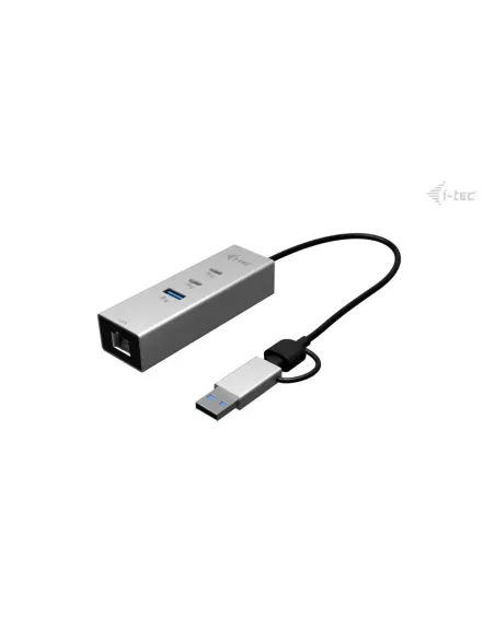i-tec USB-C USB-A Metal HUB 3 (2x USB-C, 1x USB-A) Port + 2.5GLAN