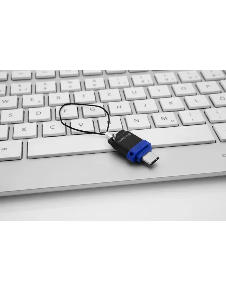 Verbatim Dual - Unidad USB 3.0 de 64 GB - USB-C   USB-A - Azul