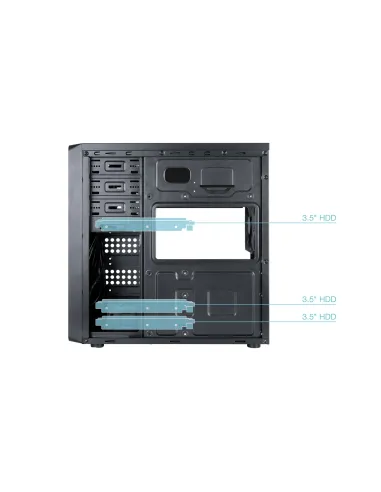 TooQ Caja Semitorre ATX “PRISMA ULTRA” Negra