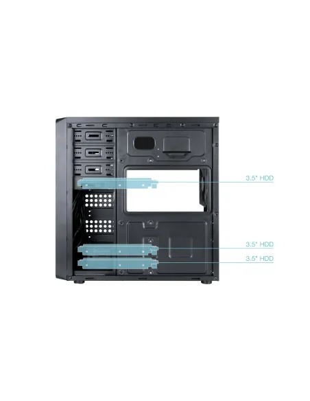 TooQ Caja Semitorre ATX “PRISMA ULTRA” Negra