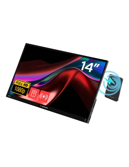 Verbatim 32088 monitor o TV portátil Monitor portátil Negro 35,6 cm (14") LED 1920 x 1080 Pixeles