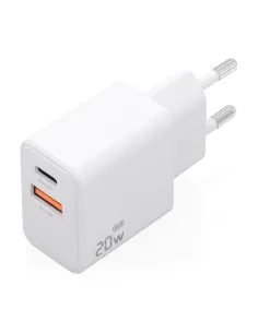 AISENS Cargador GaN 20W, 1xUSB-C PD3.0, 1xUSB-A QC3.0, Blanco 2