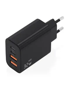 AISENS Cargador GaN 32W, 2xUSB-C PD3.0, 2xUSB-A, Negro 2