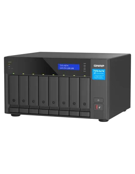 QNAP TVS-h874 NAS Torre Intel® Core™ i7 32 GB DDR4 0 TB QuTS hero Negro