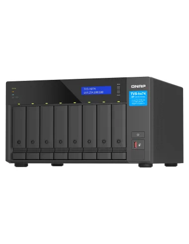 QNAP TVS-h874 NAS Torre Intel® Core™ i7 32 GB DDR4 0 TB QuTS hero Negro