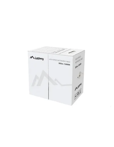 Bobina cat.5e lanberg utp 305m rj45 solid cobre fluke tested awg24 verde