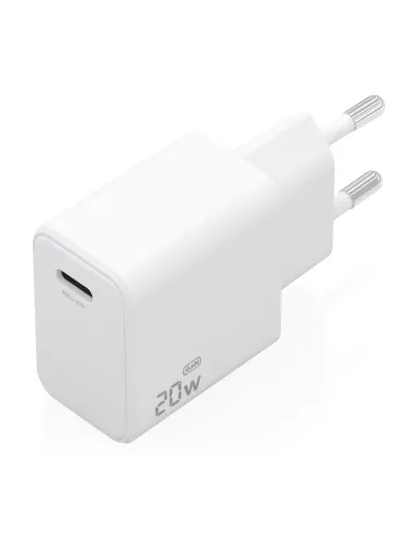 AISENS Cargador GaN USB-C PD3.0 1xUSB-C 20W, Blanco