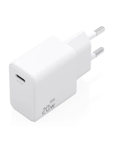 AISENS Cargador GaN USB-C PD3.0 1xUSB-C 20W, Blanco