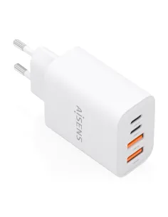 AISENS Cargador GaN 32W, 2xUSB-C PD3.0, 2xUSB-A, Blanco