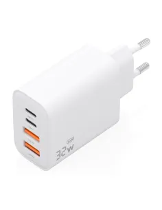 AISENS Cargador GaN 32W, 2xUSB-C PD3.0, 2xUSB-A, Blanco 2