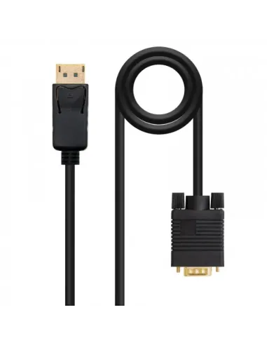 Nanocable Cable conversor DISPLAYPORT a VGA, DP/M - VGA/M, Negro, 2.0 M