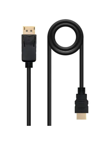 Nanocable Cable conversor DISPLAYPORT a HDMI, DP/M - HDMI/M, Negro, 3.0 M