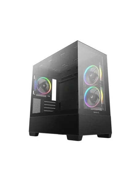 Caja ordenador gaming deepcool cg380u matx argb cristal templado negra