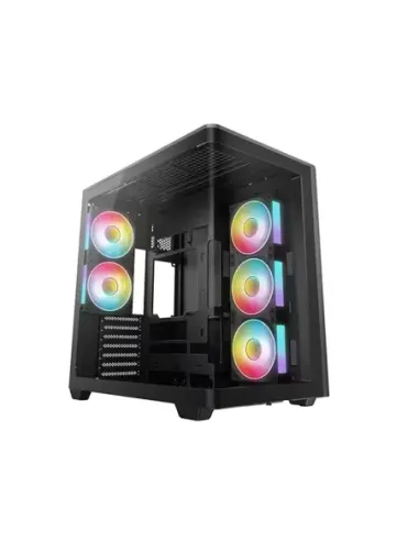 Caja ordenador gaming deepcool cg590u5f atx argb cristaltemplado negra
