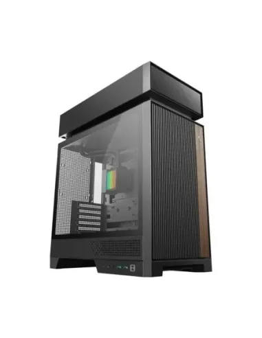 Caja ordenador gaming deepcool cl660 atx argb cristal templado negra y madera