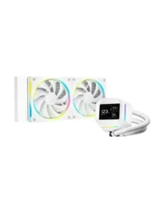 Kit refrigeracion liquida deepcool lm240 rgb 2x 120mm blanco