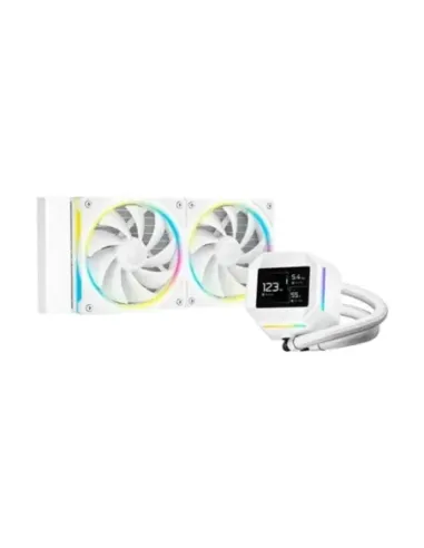 Kit refrigeracion liquida deepcool lm240 rgb 2x 120mm blanco