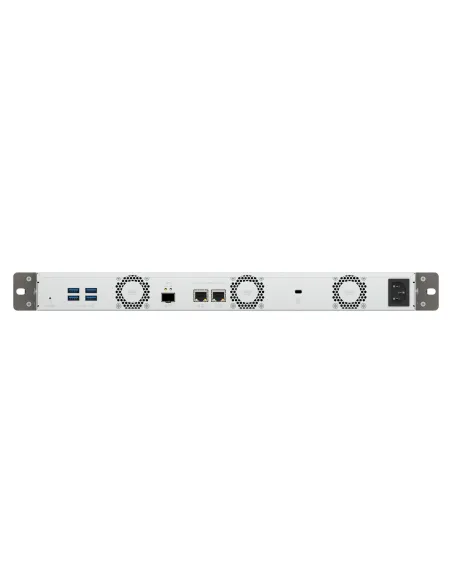 QNAP TS-432XeU NAS Bastidor (1U) 4 GB DDR4 0 TB QNAP QTS Negro, Gris
