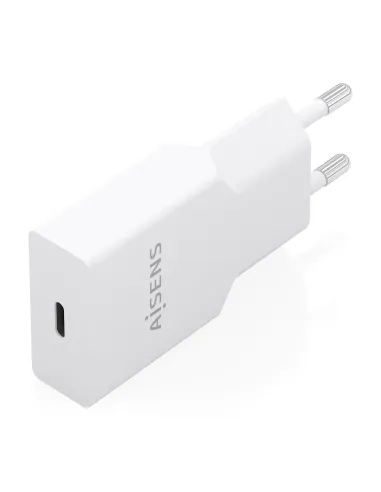 AISENS Cargador Ultra Delgado GaN 30W, 1xUSB-C PD3.0, Blanco