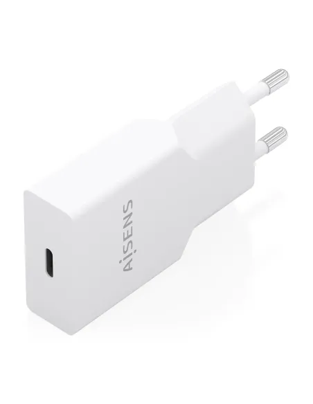 AISENS Cargador Ultra Delgado GaN 30W, 1xUSB-C PD3.0, Blanco