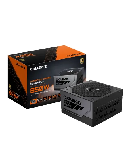 GIGABYTE GAMING 850GM PG5 Fuente de Alimentación – PCIe 5.1, 80 PLUS Gold, diseño totalmente modular, ventilador de 135 mm,
